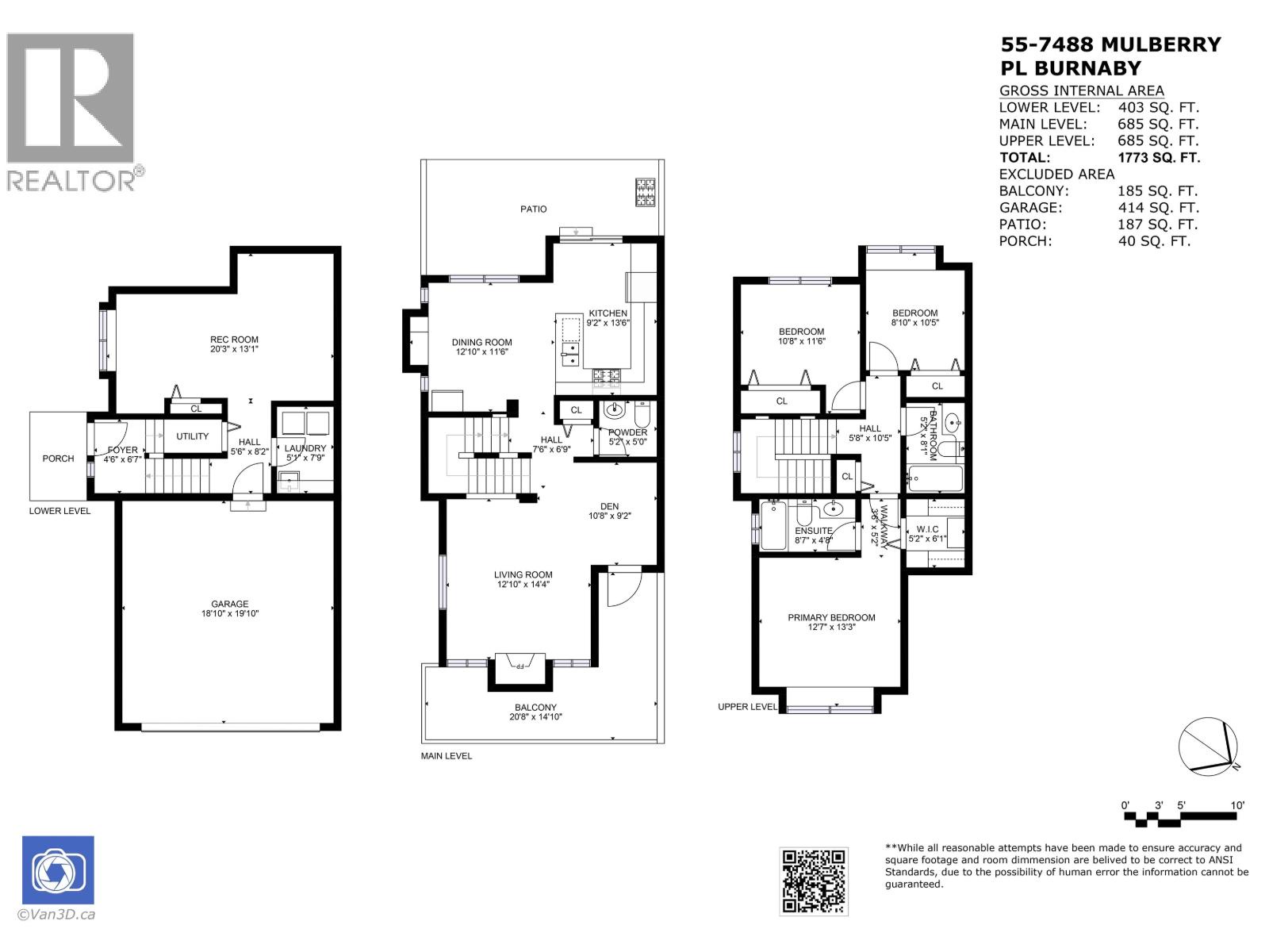 55 7488 Mulberry Place, Burnaby, British Columbia
