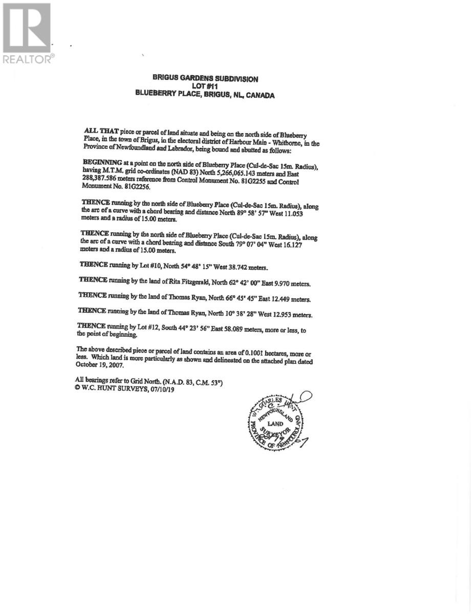 12, Lot 11 Blueberry Place, Brigus, Newfoundland And Labrador