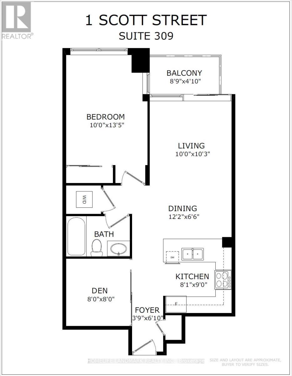 309 - 1 Scott Street, Toronto (waterfront Communities), Ontario