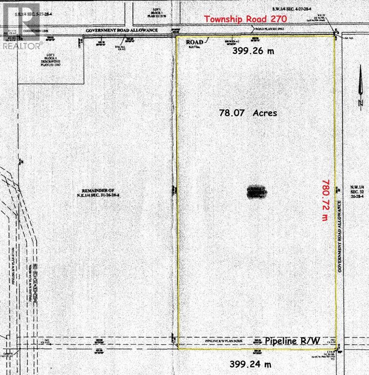 78 Acres Township Road 270, Rural Rocky View County, Alberta