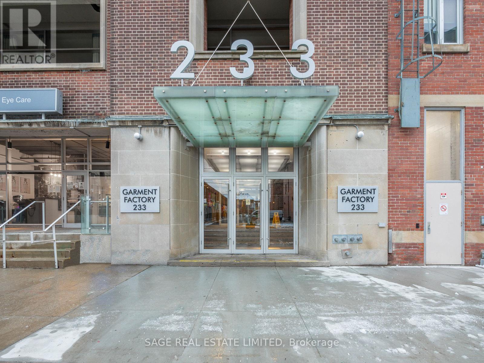 811 - 233 Carlaw Avenue, Toronto (south Riverdale), Ontario